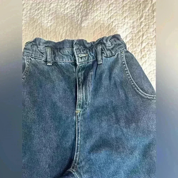 Zara Women's Jeans US 00 Blue 100% Cotton Mom - Picture 2 of 10